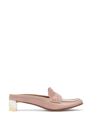 MM6 Maison Margiela Penny-strap leather mules - Pink