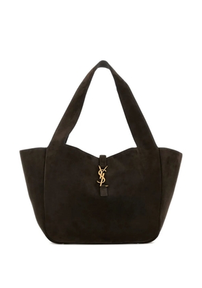 Saint Laurent logo detail shoulder bag - Brown