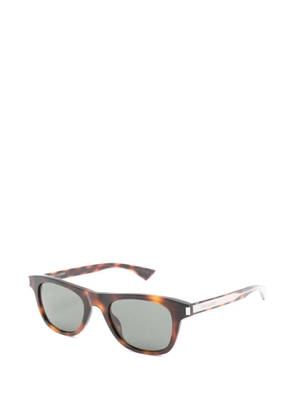 Saint Laurent Eyewear tortoiseshell-pattern sunglasses - Brown