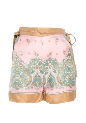 PINKO Merengue paisley-print tie-waist pareo