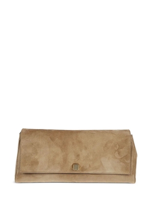 KHAITE flap top clutch bag - Neutrals