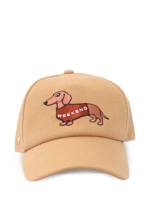 Weekend Max Mara dog embroidered hat - Brown