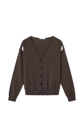 Gimaguas Coucou shoulder cutouts cardigan - Brown