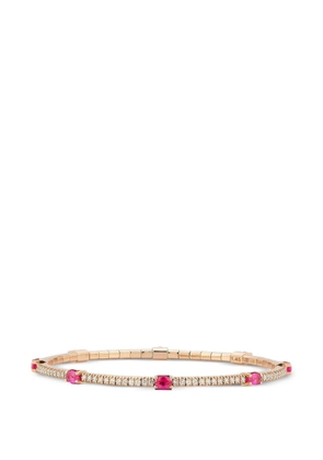Roberto Demeglio diamond ruby oval bracelet - Pink