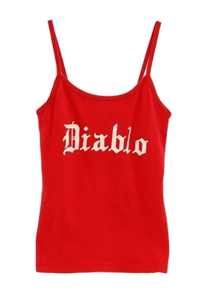 Willy Chavarria printed top - Red