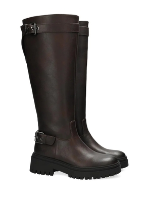 MEXX buckle lug-sole boots - Brown