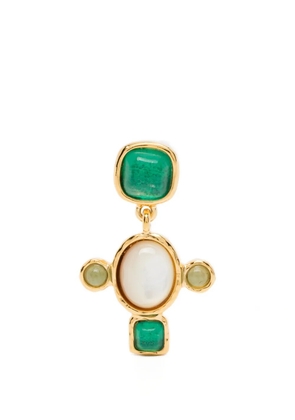 Goossens Cross Lagune earrings - Green