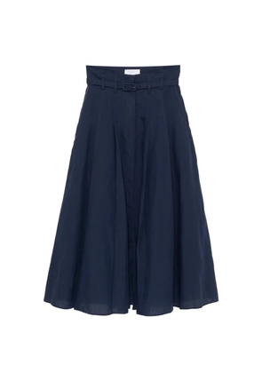 Gabriela Hearst Dugald Pleated Midi Skirt - Blue