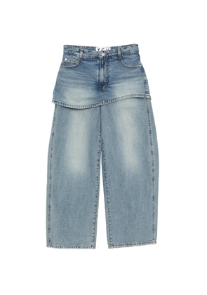 YCH layered wide-leg jeans - Blue
