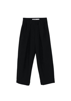 Open YY gathered trousers - Black