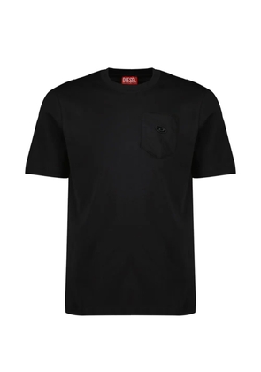 Diesel Oval-D embroidered T-shirt - Black