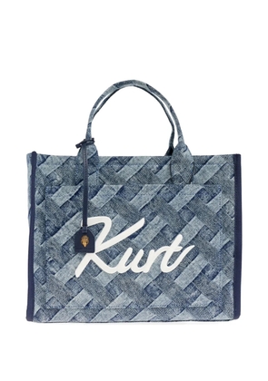 Kurt Geiger London woven script tote - Blue