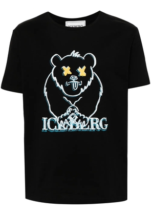 Iceberg logo-print cotton T-shirt - Black