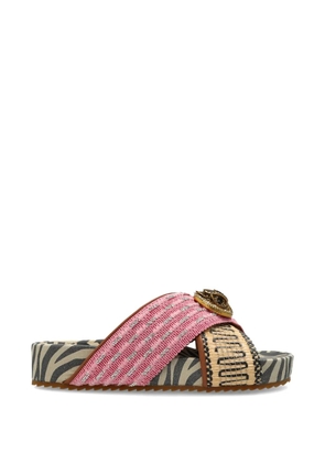 Kurt Geiger London cross strap platform sneakers - Pink