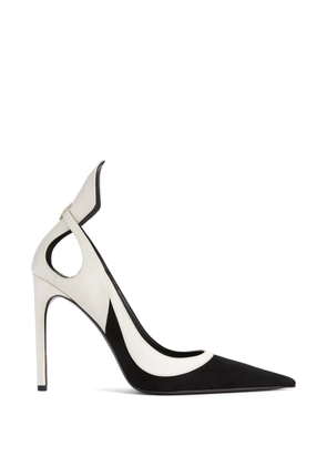 Nina Ricci cut-out suede pumps - Neutrals