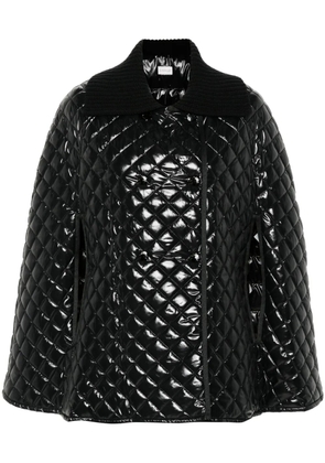 Moncler quilted down cape - Black