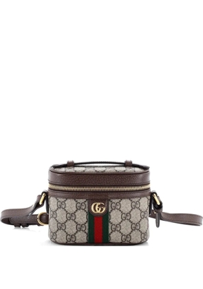Gucci Pre-Owned Ophidia Top Handle Bag GG Coated Canvas Mini shoulder bag - Brown