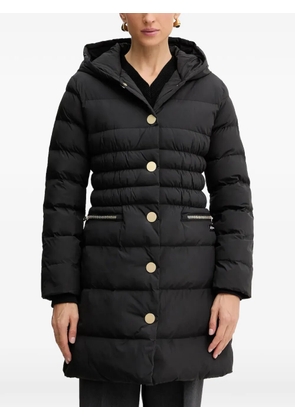 Armani Exchange hooded buttoned puffer jacket - Black