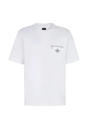 FENDI zipped-pocket T-shirt - White