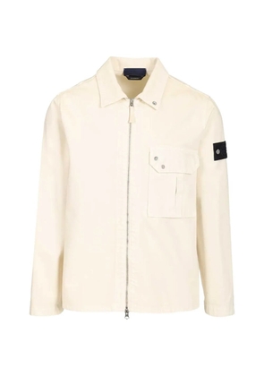Stone Island zip denim overshirt - Neutrals