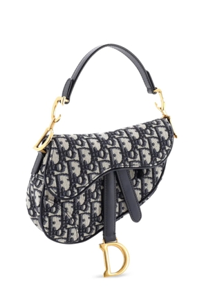 Christian Dior Pre-Owned Saddle Handbag Oblique Canvas Mini shoulder bag - Blue