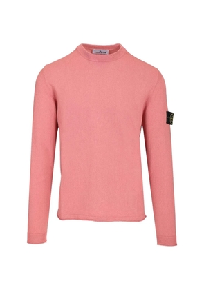 Stone Island badge ribbed knitwear - Pink