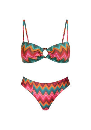 BANANA MOON Tupa Nalika zigzag-pattern bikini - Pink