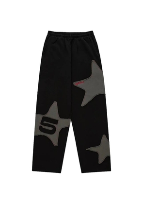 SP5DER star-motif wide-leg track pants - Black