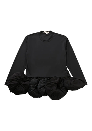 Comme Des Garçons mesh-detailing blouse - Black