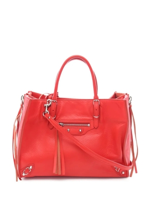 Balenciaga Pre-Owned 2010s Papier zip leather tote bag - Red