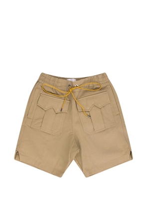 RHUDE Cerano Safari drawstring-detail shorts - Neutrals