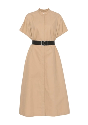 JIL SANDER+ belted midi dress - Brown