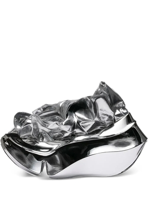 GROUNDS Orca Hankie chromed sneakers - Silver