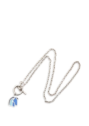 Hermès Pre-Owned 2010s Elios Cheval horse-motif necklace - Silver