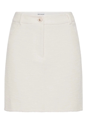 Rebecca Vallance Jonie button-detail bouclé skirt - White