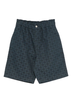 SANDRO square-pattern short - Blue