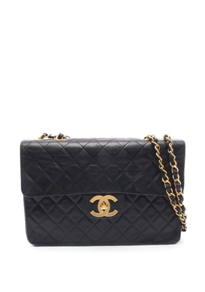 CHANEL Pre-Owned 1994-1996 CC Quilted Lambskin Single Flap shoulder bag - Black