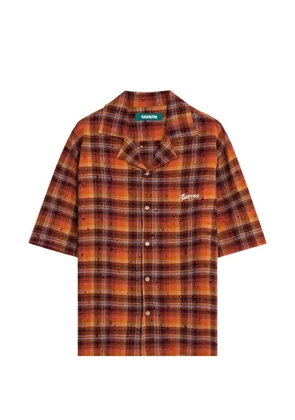 BARROW plaid shirt - Orange