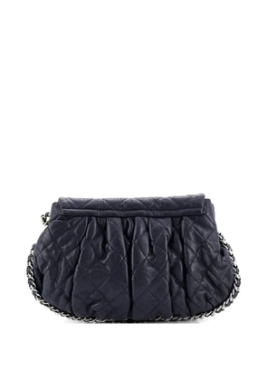 CHANEL Pre-Owned Chain Around Flap Bag Quilted Leather Medium crossbody bag - Blue