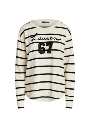 Lauren Ralph Lauren striped long-sleeve T-shirt - Neutrals