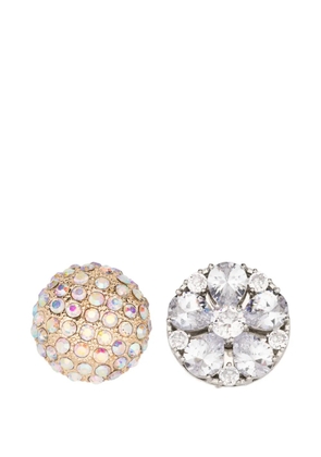 MM6 Maison Margiela crystal-embellishment earrings - Silver