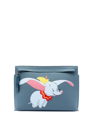 Loewe Pre-Owned 2018 Disney Leather Anagram Dumbo T Pouch clutch bag - Blue