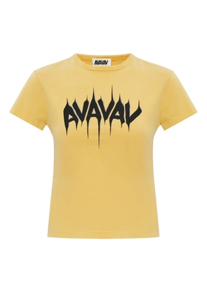 AVAVAV logo-print T-shirt - Yellow