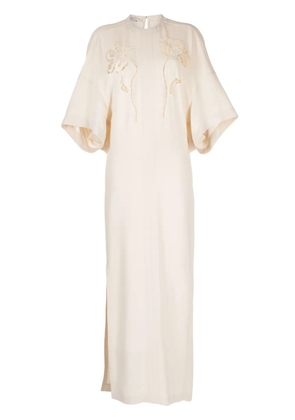 Stella McCartney broderie-anglaise floral long dress - Orange