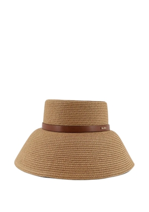 Max Mara logo-detail bucket hat - Neutrals