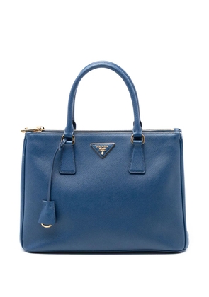 Prada Pre-Owned 2010-2025 Medium Saffiano Lux Galleria Double Zip satchel - Blue
