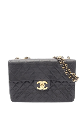 CHANEL Pre-Owned 1994-1996 Jumbo XL Classic Lambskin Single Flap shoulder bag - Black