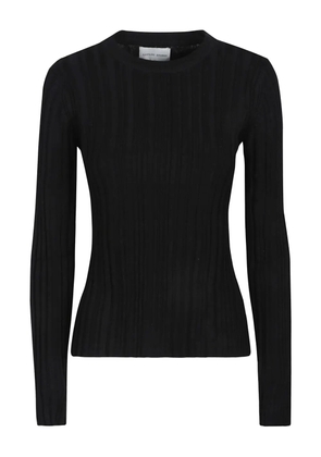LouLou de Saison Elsa ribbed silk top - Black