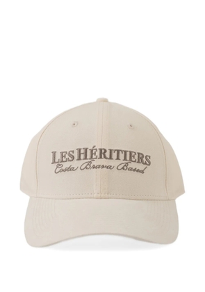 LES HÉRITIERS logo-embroidery baseball cap - Neutrals