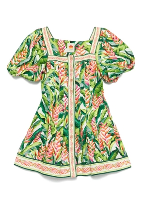FARM Rio floral-print mini dress - Green